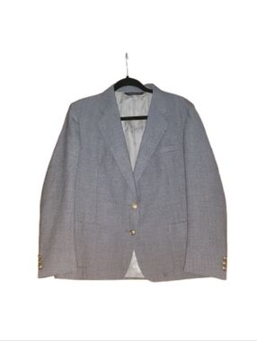 Vintage Christian Brooks Medium Gray Two-Button Blazer